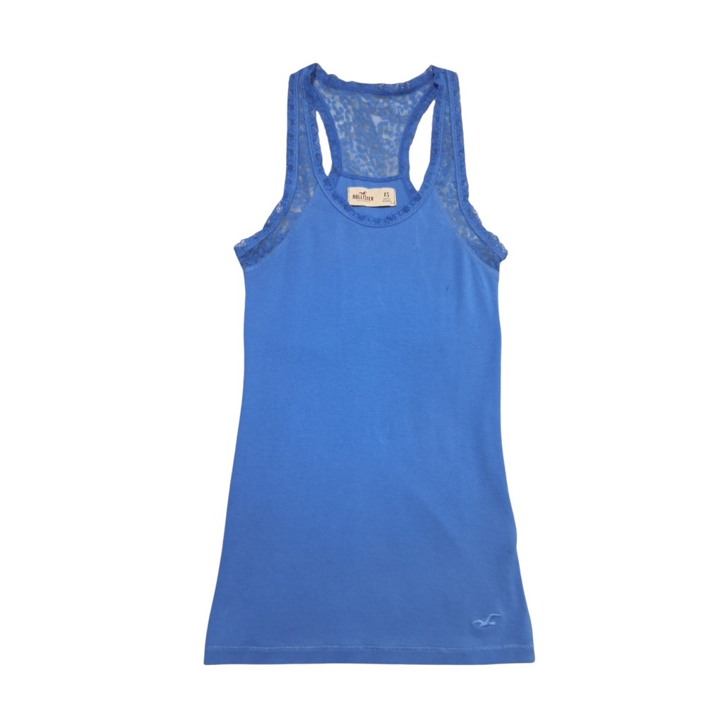 Y2k Hollister Womens size XSmall Lace Fitted Summer Beachy Indie Preppy Tank top